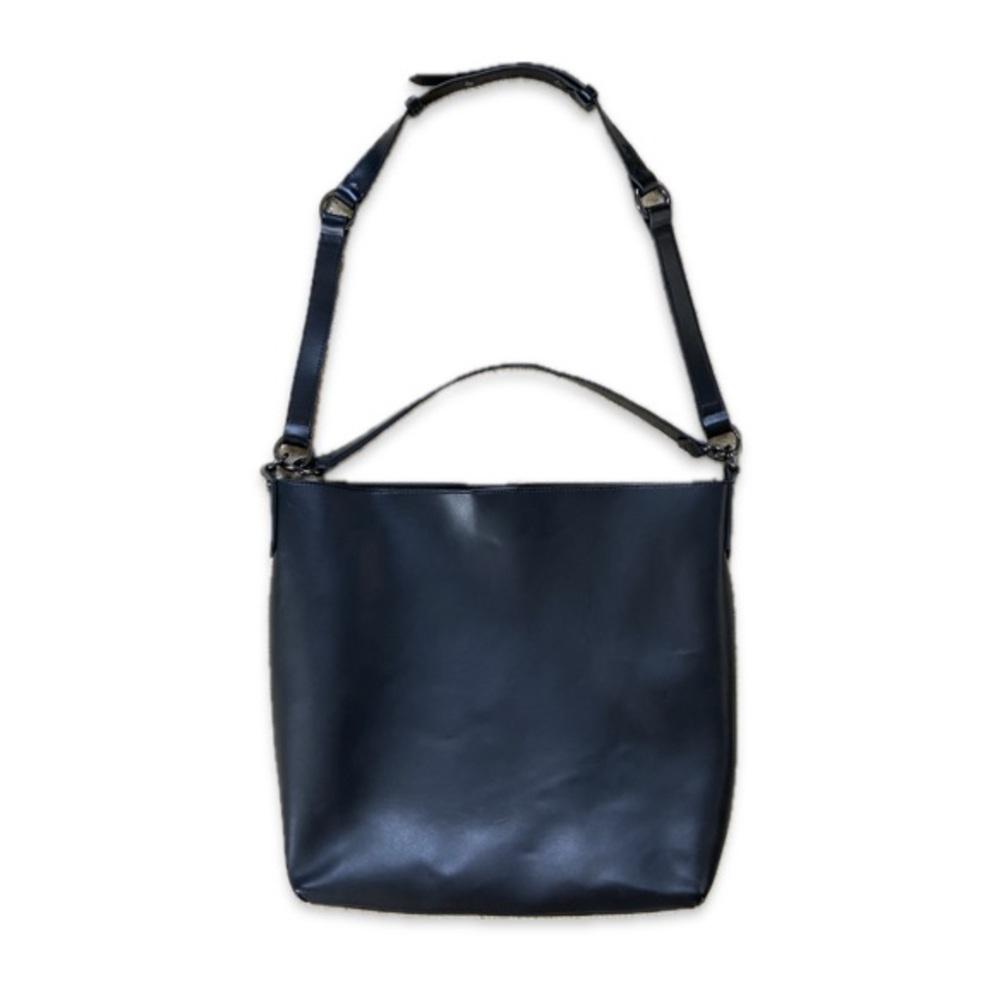 Banana Republic Black Leather Hobo Tote Bag